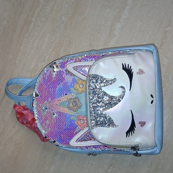Sequin Unicorn Kids Backpack multi color - Picture 1 of 10